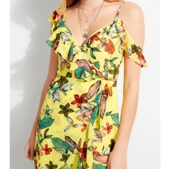 New GUESS Floral Print Dress SZ S - Picture 2 of 10